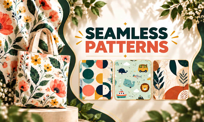 create seamless pattern design for textile fabric and print