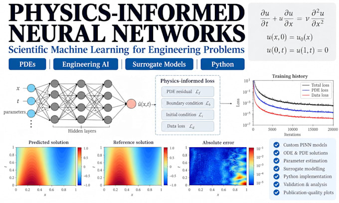 develop physics informed neural networks