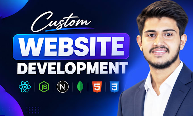 develop a custom full stack website with react, nextjs, nodejs, and modern UI