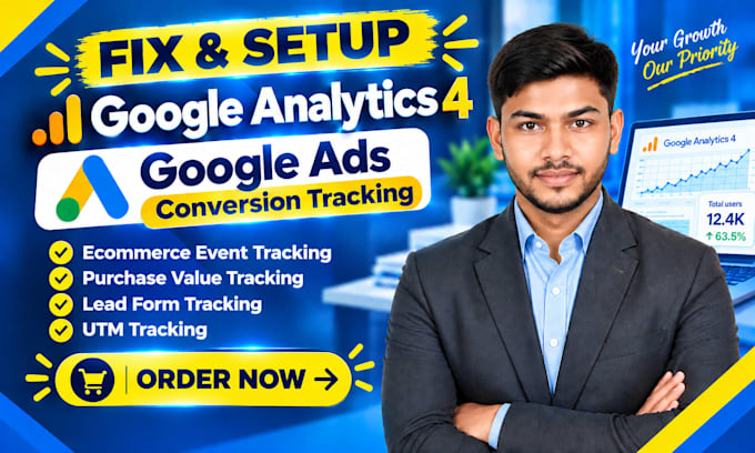 setup google ads conversion tracking ga4 ecommerce tracking with utm tracking