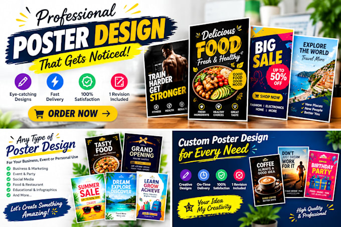 design a professional poster in canva