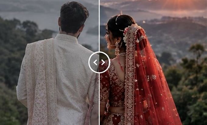 professionally edit your cinematic pre wedding video