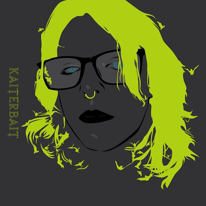 create a vector based profile picture for your social media