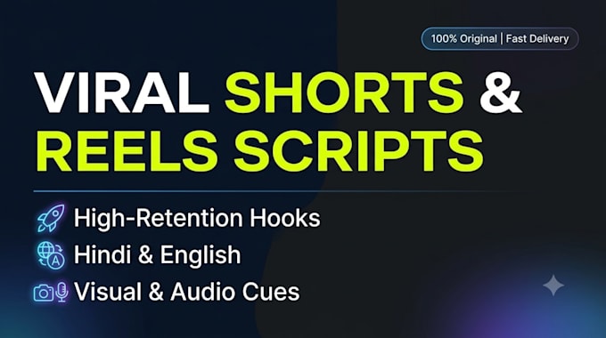 write high retention youtube shorts and reels scripts