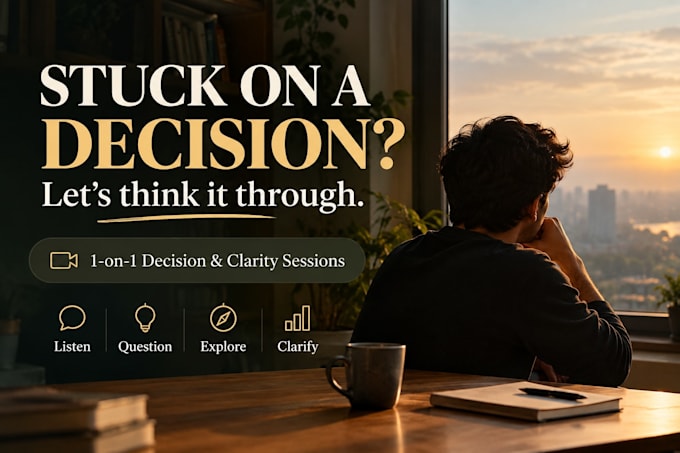 help you think through a difficult decision or situation