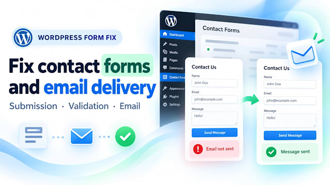 fix wordpress contact forms and email delivery issues