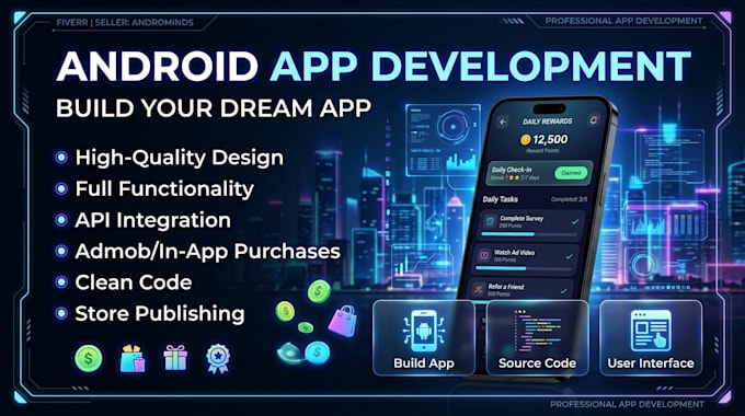 develop a professional android app using kotlin and android studio
