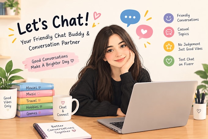 be your friendly chat buddy and conversation partner