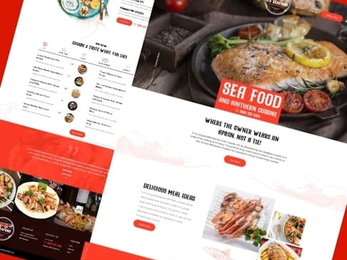 design a food website