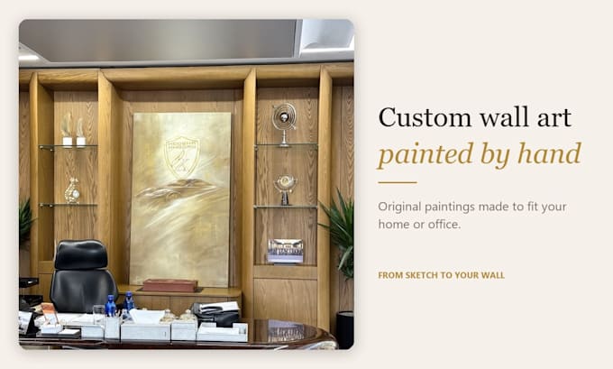 paint custom wall art on canvas for your home or office