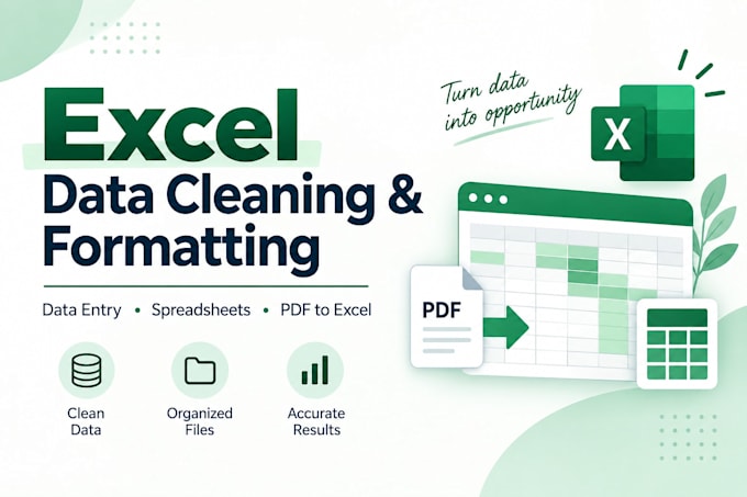 convert PDF or CSV data into a clean excel spreadsheet