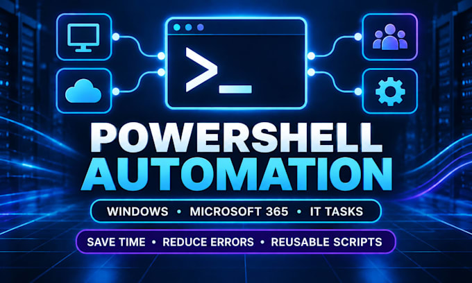 develop, improve, or debug powershell scripts for automation