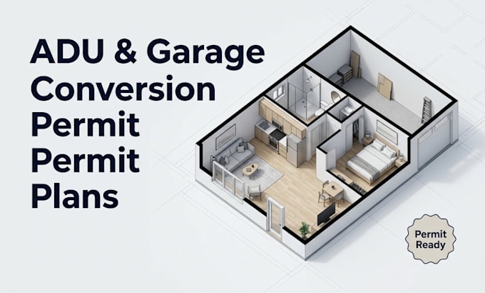 draw adu and garage conversion plans for permit