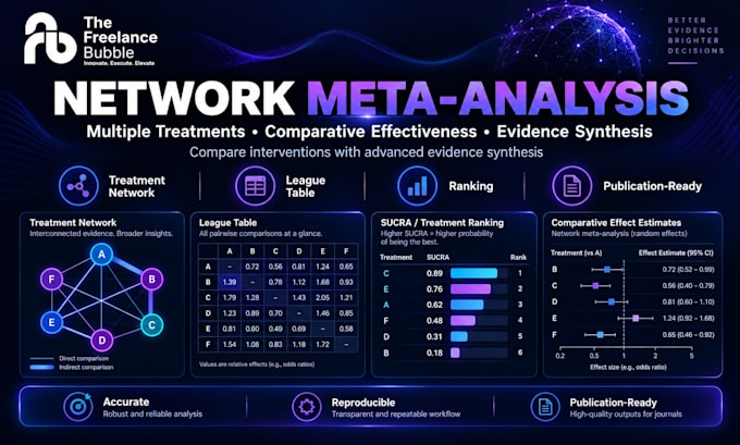 conduct network meta analysis and comparative evidence synthesis