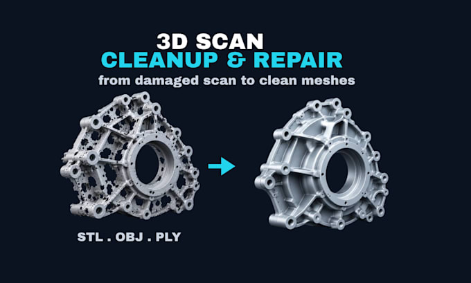 clean, repair and optimize 3d scan meshes