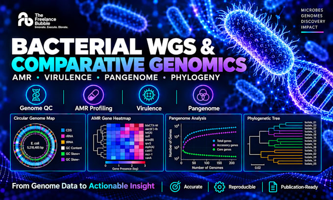 perform bacterial wgs and comparative genomics analysis