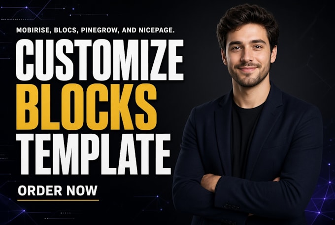 create custom mobirise blocs pinegrow nicepage website wordpress bricks builder