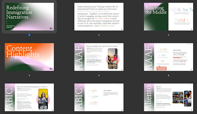 create a narrative driven presentation