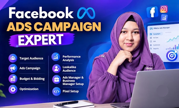 be manage targeted ads campaigns expert for facebook