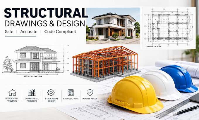prepare structural engineering drafting and load calculations