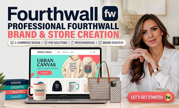 do fourth wall website design fourthwall website setup fourthwall pod store