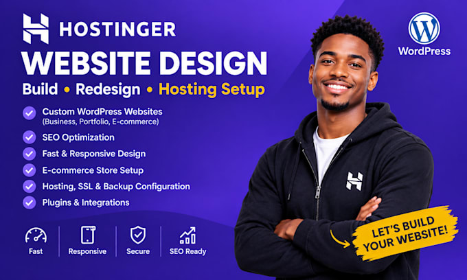 design hostinger website, redesign wordpress website, migrate hostinger horizons
