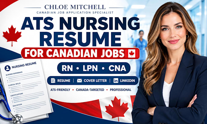 write an ats resume for canadian nurses, rns, lpns and cnas