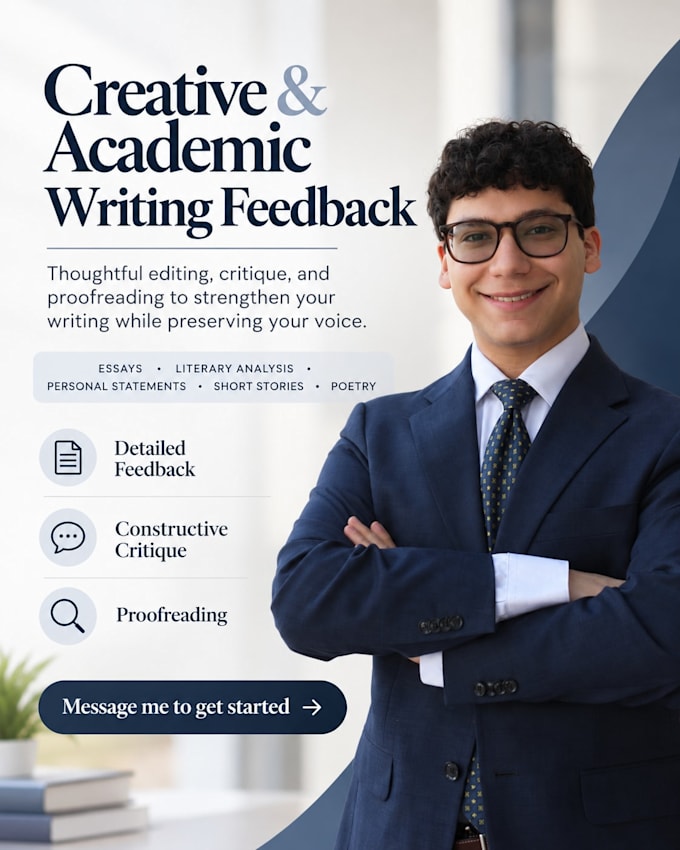provide detailed feedback on your creative or academic writing