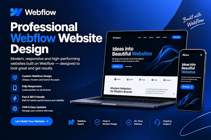 design a responsive website on webflow
