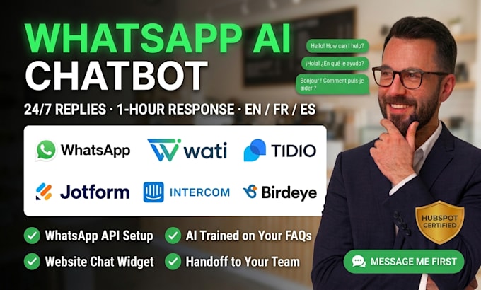 whatsapp business api chatbot wati manychat respond io botpress ai agent setup