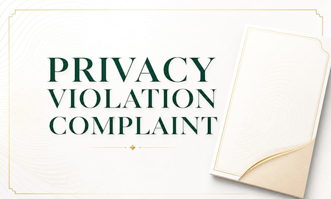 draft a professional personal privacy violation complaint