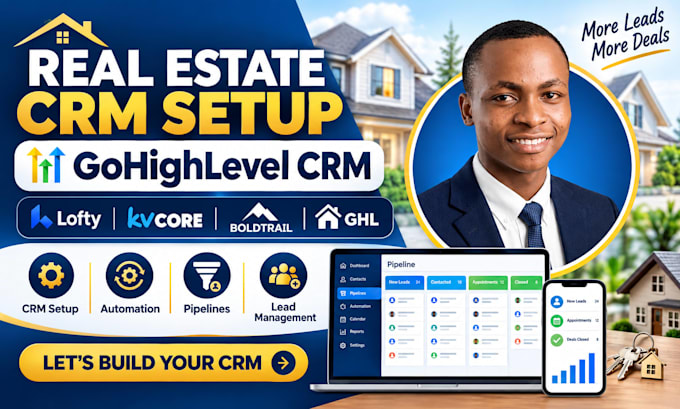 setup real estate crm gohighlevel crm lofty crm kvcore boldtrail lofty ghl crm