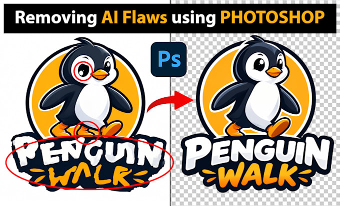 fix ai flaws, correct text mistakes, retouch upscale enhance ai generated images