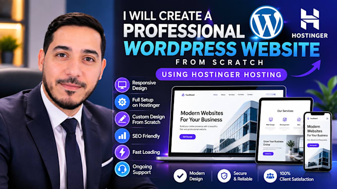 create a professional wordpress website from scratch