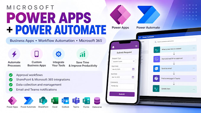 build power apps and automate workflows with power automate
