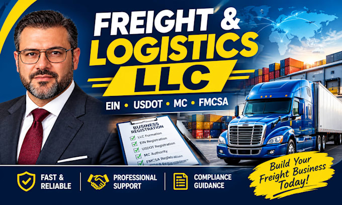 form your freight, logistics llc with ein, usdot, mc, fmcsa, boc 3 registration