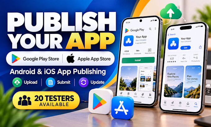 Publish your app or games to google play store and apple app store by ...