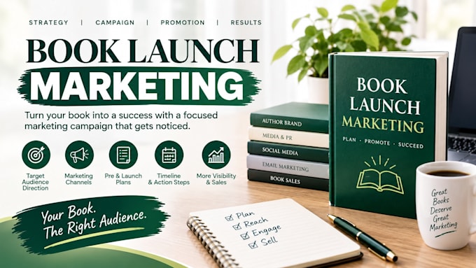 book launch marketing, book launch campaign, launch marketing strategy