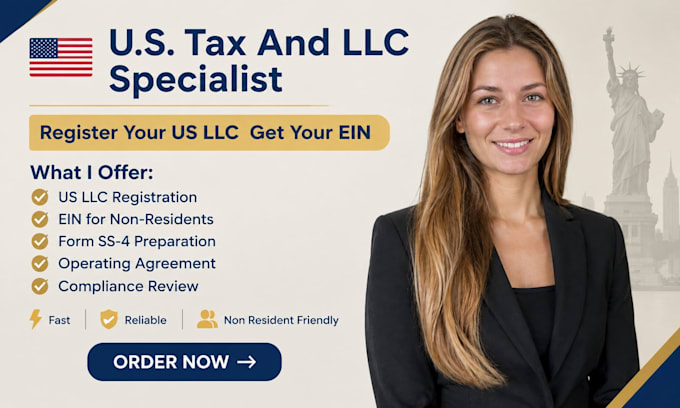 register your US llc and get your ein as a non resident fast