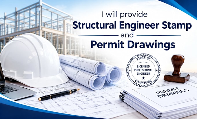 provide structural engineer stamp and permit drawings