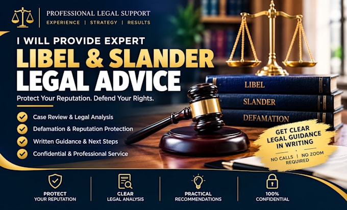 handle your libel and slander legal case