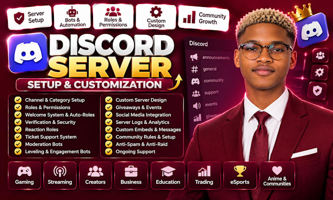 create discord server setup discord server setup custom discord server setup