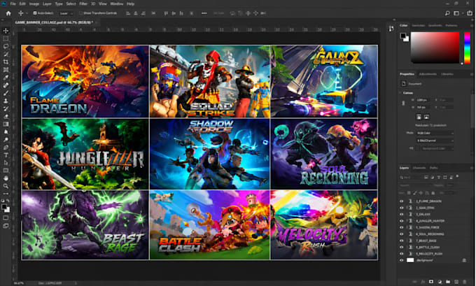 create complete steam capsule art header hero and game design