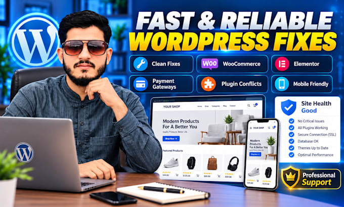 fix wordpress and woocommerce bugs and issues