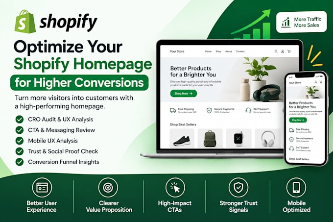 optimize your shopify homepage for higher conversions