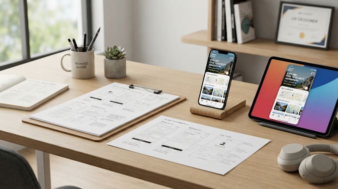 consultation mobile app design app wireframe planning application ux ui design