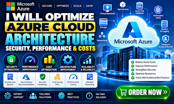 optimize azure cloud architecture security performance and costs