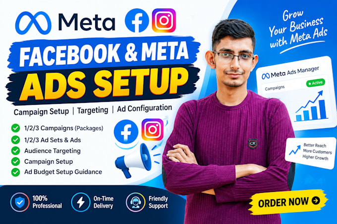 setup facebook and meta ads campaings