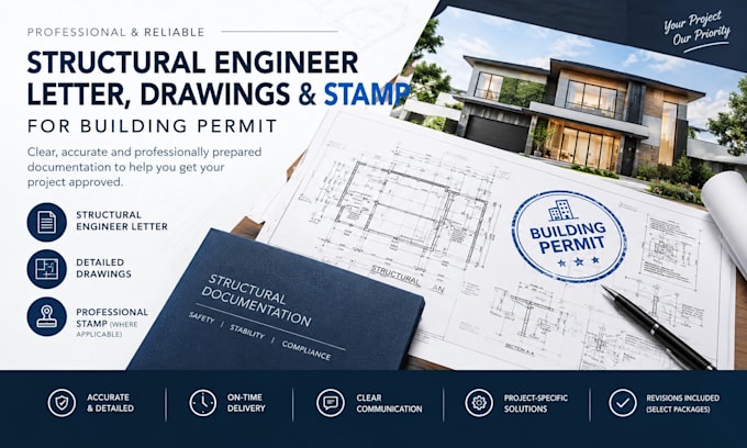 provide USA structural engineering letter for building permit approval