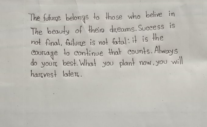 write anything in beautiful cursive handwriting
